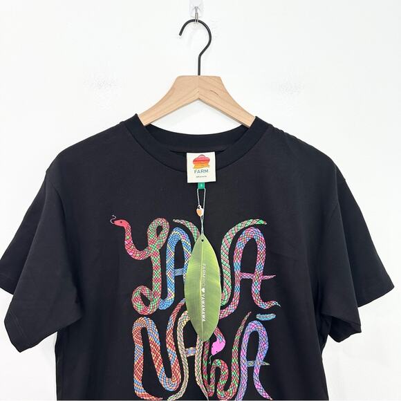 Farm Rio Yawanawa Relaxed T-Shirt Top NWT size Small - Picture 4 of 9